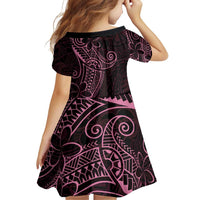 Black Pink Polynesian Tribal Family Matching Puletasi and Hawaiian Shirt LT9 - Polynesian Pride
