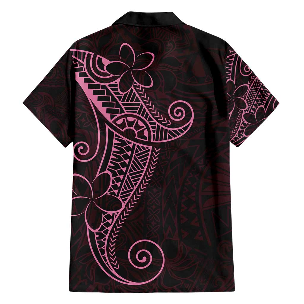 Black Pink Polynesian Tribal Family Matching Short Sleeve Bodycon Dress and Hawaiian Shirt LT9 - Polynesian Pride