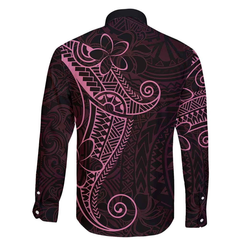 Black Pink Polynesian Tribal Family Matching Short Sleeve Bodycon Dress and Hawaiian Shirt LT9 - Polynesian Pride