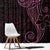 Black Pink Polynesian Tribal Window Curtain - Polynesian Pride