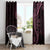 Black Pink Polynesian Tribal Window Curtain - Polynesian Pride