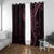 Black Pink Polynesian Tribal Window Curtain - Polynesian Pride