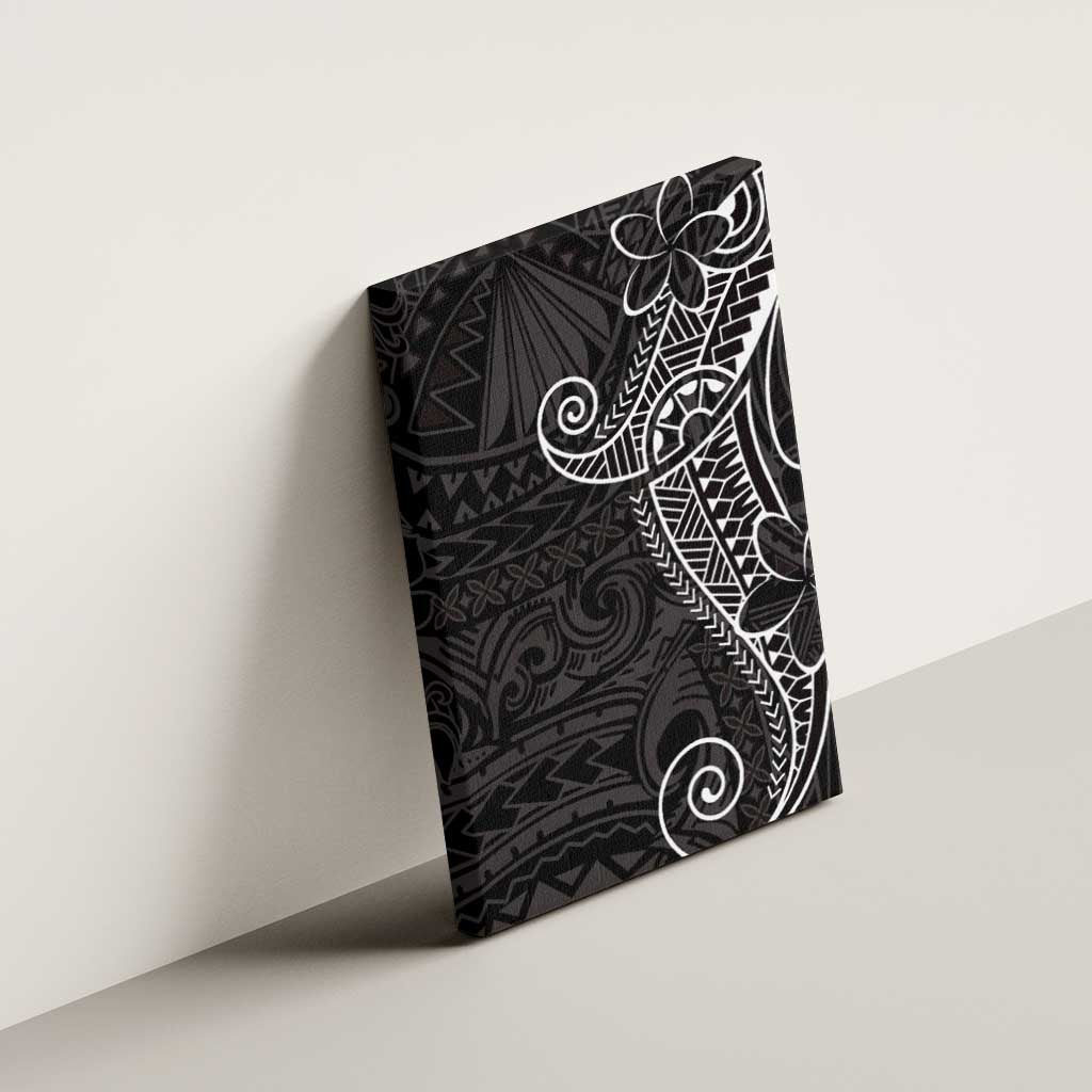 Black White Polynesian Tribal Canvas Wall Art - Polynesian Pride