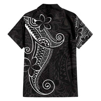 Black White Polynesian Tribal Family Matching Long Sleeve Bodycon Dress and Hawaiian Shirt LT9 - Polynesian Pride