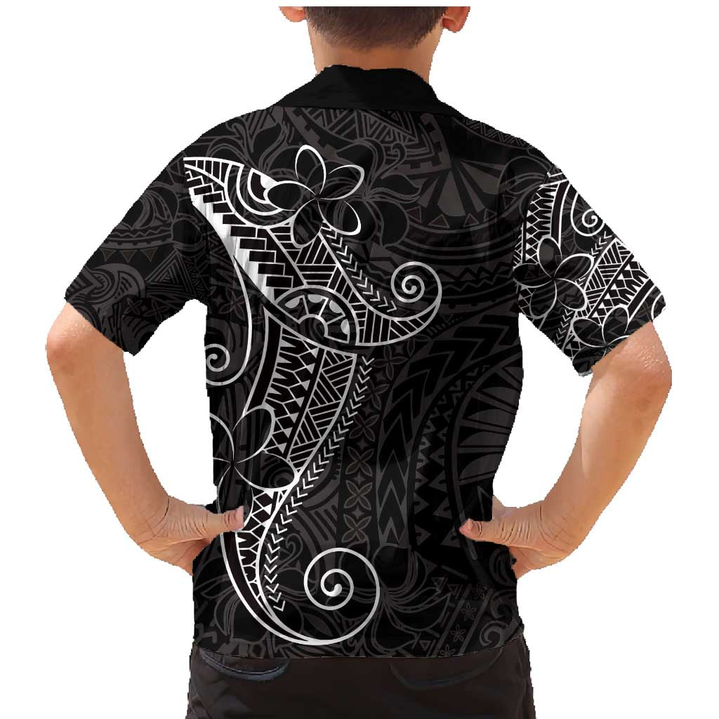 Black White Polynesian Tribal Family Matching Mermaid Dress and Hawaiian Shirt LT9 - Polynesian Pride