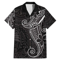 Black White Polynesian Tribal Family Matching Mermaid Dress and Hawaiian Shirt LT9 Dad's Shirt - Short Sleeve White - Polynesian Pride