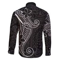 Black White Polynesian Tribal Family Matching Short Sleeve Bodycon Dress and Hawaiian Shirt LT9 - Polynesian Pride