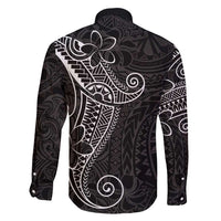 Black White Polynesian Tribal Family Matching Summer Maxi Dress and Hawaiian Shirt LT9 - Polynesian Pride