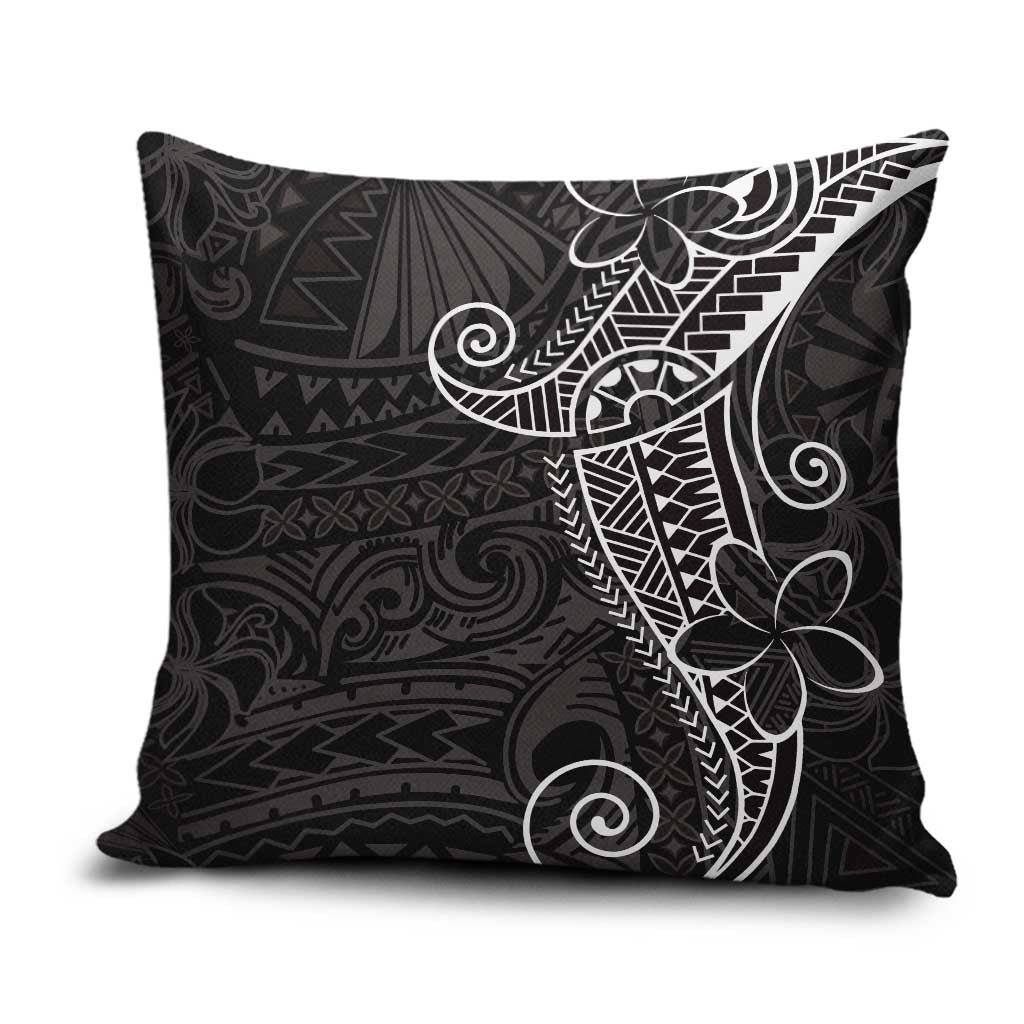 Black White Polynesian Tribal Pillow Cover LT9 White - Polynesian Pride