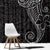 Black White Polynesian Tribal Window Curtain - Polynesian Pride
