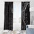 Black White Polynesian Tribal Window Curtain - Polynesian Pride
