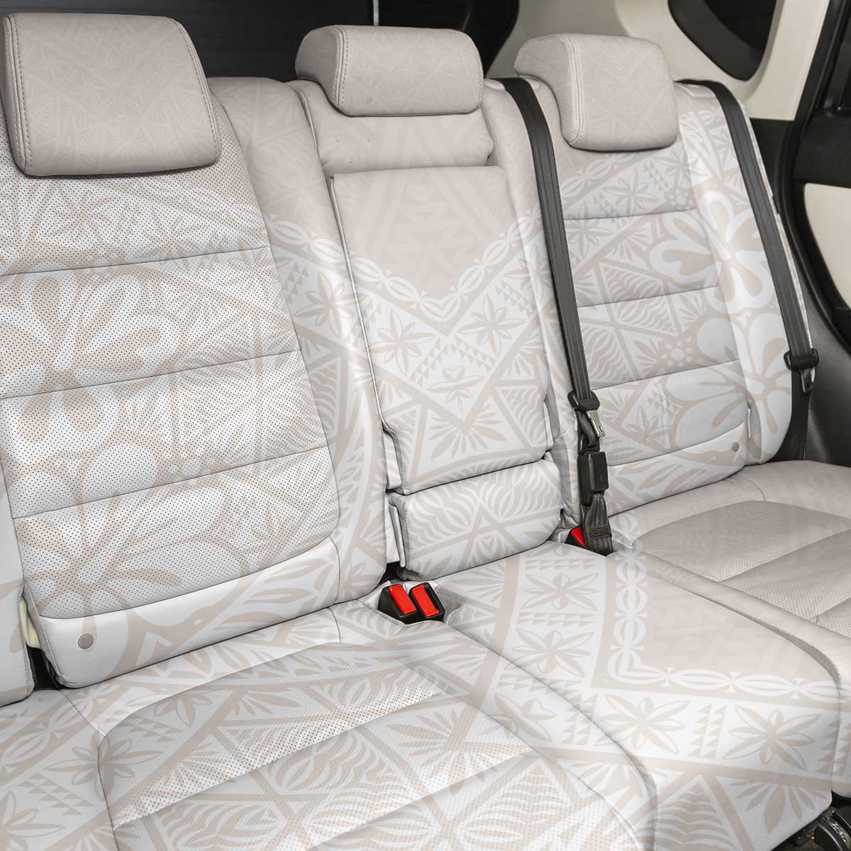 Lotu Tamaiti Tongan Polynesian Art Pattern Back Car Seat Cover Traditional Tribal Motifs LT9 - Polynesian Pride