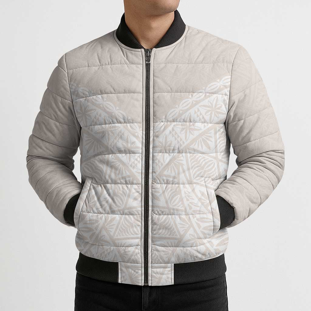 Lotu Tamaiti Tongan Polynesian Art Pattern Bomber Puffer Jacket Traditional Tribal Motifs - Polynesian Pride