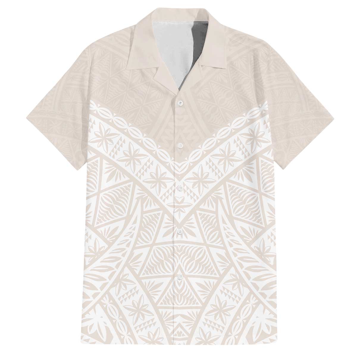 Lotu Tamaiti Tongan Polynesian Art Pattern Family Matching Off The Shoulder Long Sleeve Dress and Hawaiian Shirt Traditional Tribal Motifs LT9 Dad's Shirt - Short Sleeve White - Polynesian Pride