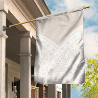 Lotu Tamaiti Tongan Polynesian Art Pattern Garden Flag Traditional Tribal Motifs LT9 House Flag White - Polynesian Pride