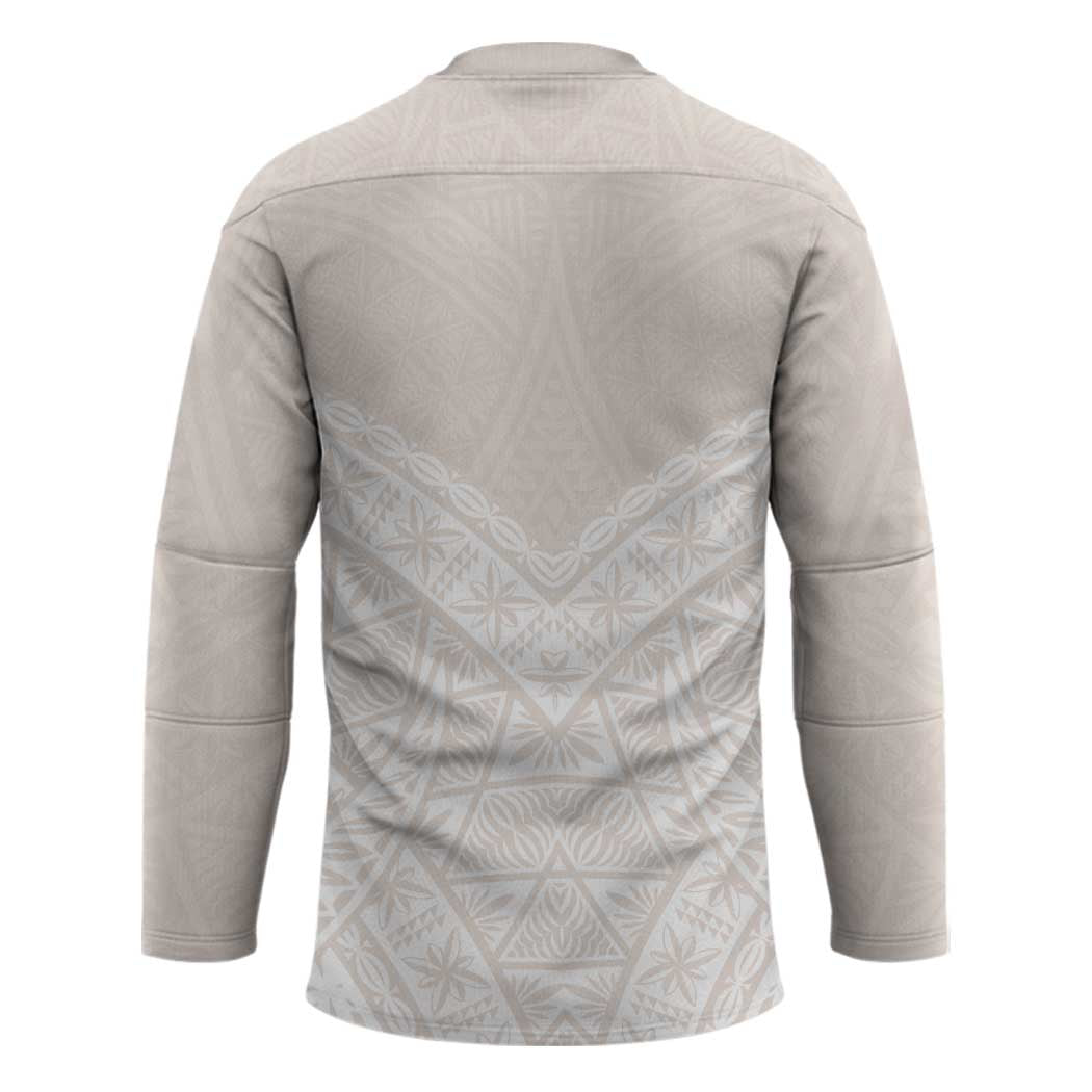 Lotu Tamaiti Tongan Polynesian Art Pattern Hockey Jersey Traditional Tribal Motifs LT9 - Polynesian Pride