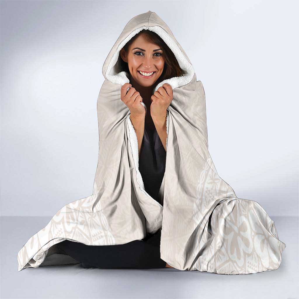 Lotu Tamaiti Tongan Polynesian Art Pattern Hooded Blanket Traditional Tribal Motifs LT9 - Polynesian Pride