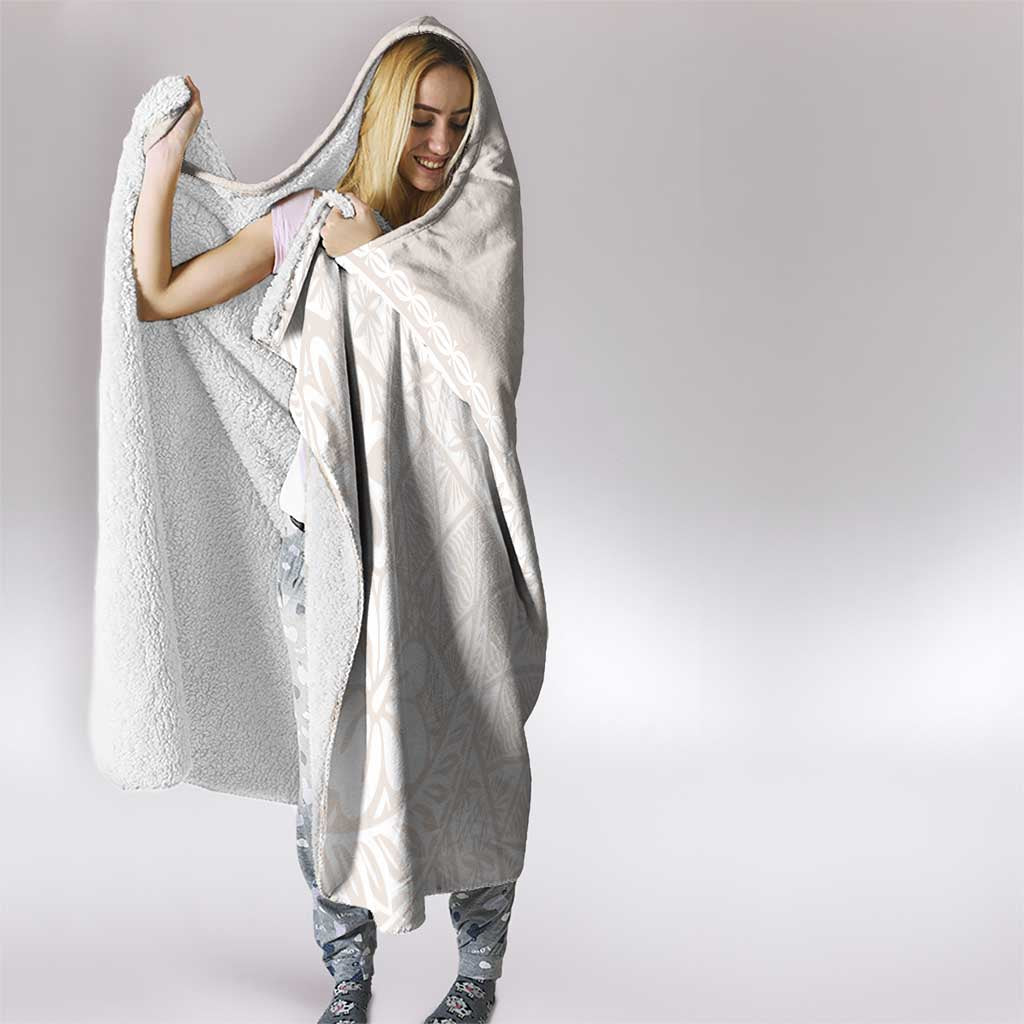 Lotu Tamaiti Tongan Polynesian Art Pattern Hooded Blanket Traditional Tribal Motifs LT9 - Polynesian Pride