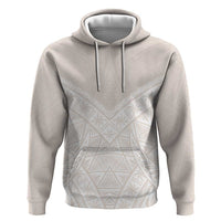Lotu Tamaiti Tongan Polynesian Art Pattern Hoodie Traditional Tribal Motifs LT9 Pullover Hoodie White - Polynesian Pride