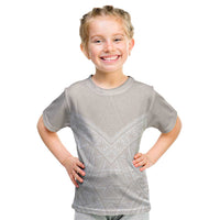 Lotu Tamaiti Tongan Polynesian Art Pattern Kid T Shirt Traditional Tribal Motifs LT9 White - Polynesian Pride