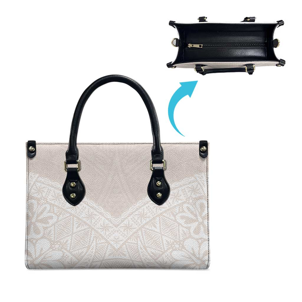 Lotu Tamaiti Tongan Polynesian Art Pattern Leather Bag Traditional Tribal Motifs - Polynesian Pride