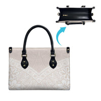 Lotu Tamaiti Tongan Polynesian Art Pattern Leather Bag Traditional Tribal Motifs - Polynesian Pride