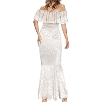 Lotu Tamaiti Tongan Polynesian Art Pattern Mermaid Dress Traditional Tribal Motifs LT9 - Polynesian Pride