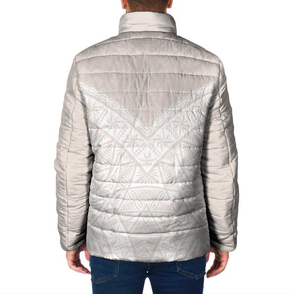 Lotu Tamaiti Tongan Polynesian Art Pattern Padded Jacket Traditional Tribal Motifs - Polynesian Pride