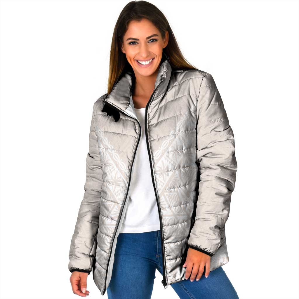 Lotu Tamaiti Tongan Polynesian Art Pattern Padded Jacket Traditional Tribal Motifs - Polynesian Pride