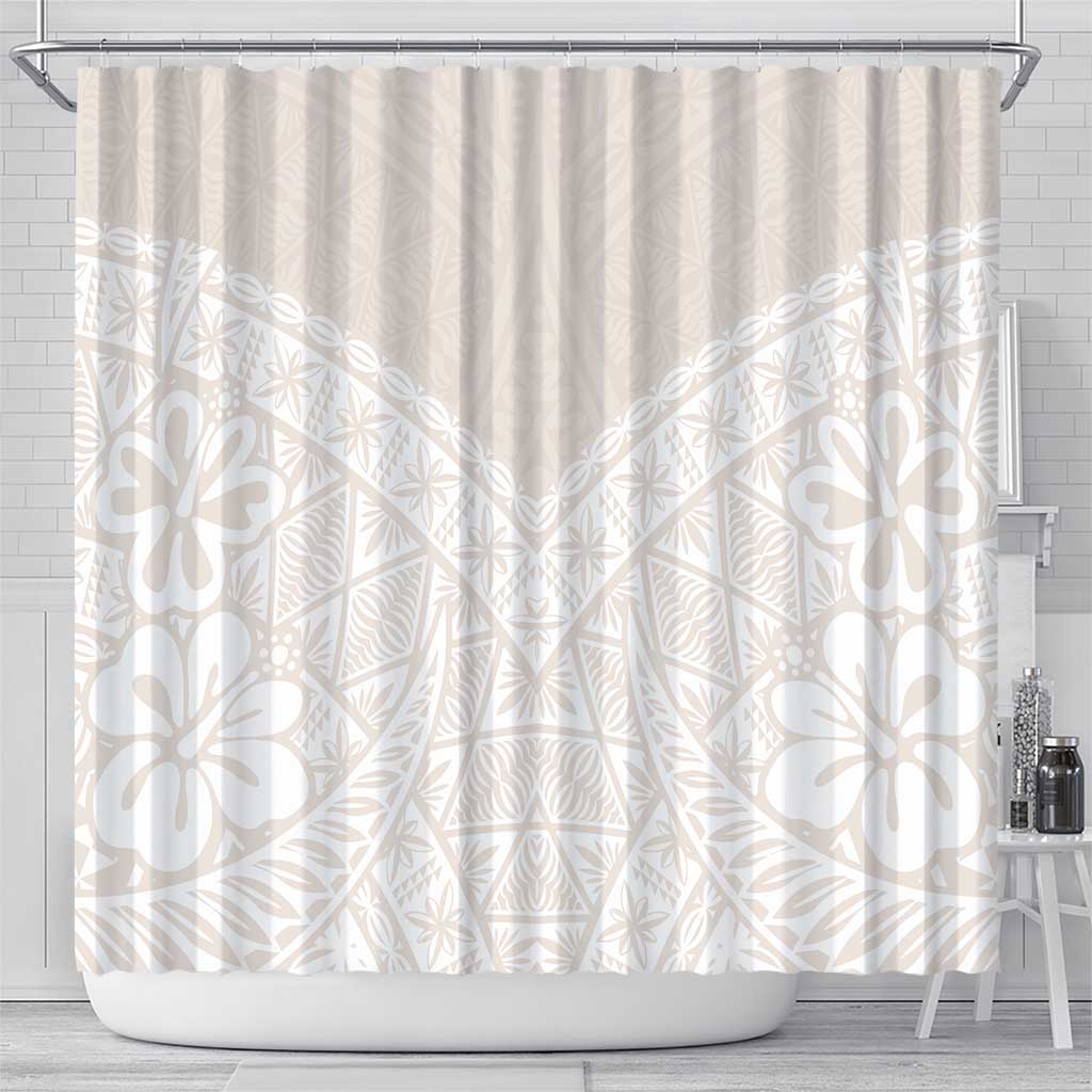 Lotu Tamaiti Tongan Polynesian Art Pattern Shower Curtain Traditional Tribal Motifs LT9 - Polynesian Pride
