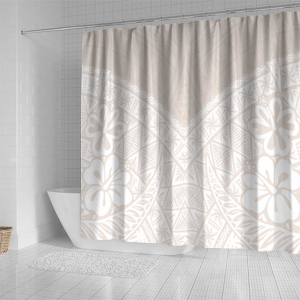 Lotu Tamaiti Tongan Polynesian Art Pattern Shower Curtain Traditional Tribal Motifs LT9 - Polynesian Pride