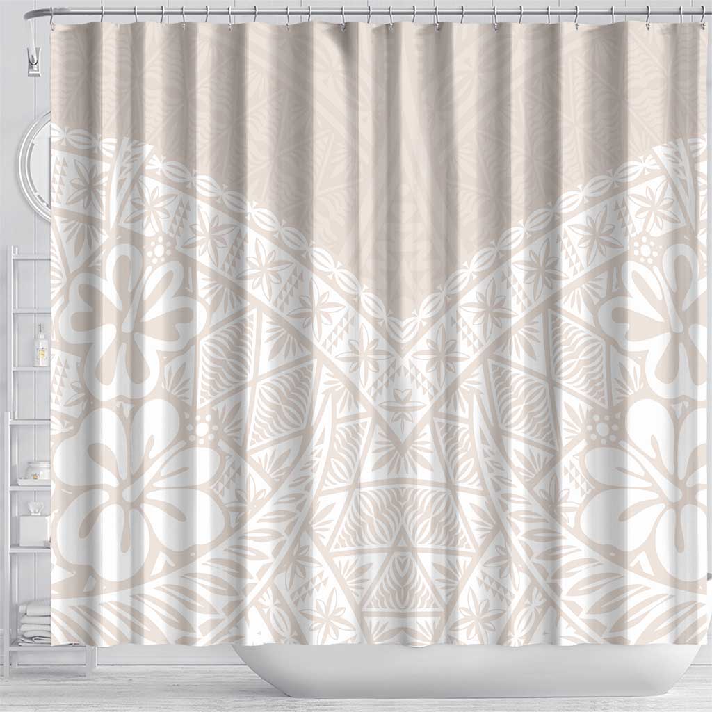 Lotu Tamaiti Tongan Polynesian Art Pattern Shower Curtain Traditional Tribal Motifs LT9 - Polynesian Pride