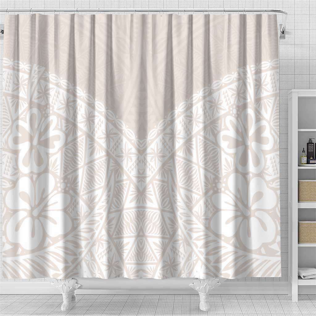 Lotu Tamaiti Tongan Polynesian Art Pattern Shower Curtain Traditional Tribal Motifs LT9 - Polynesian Pride