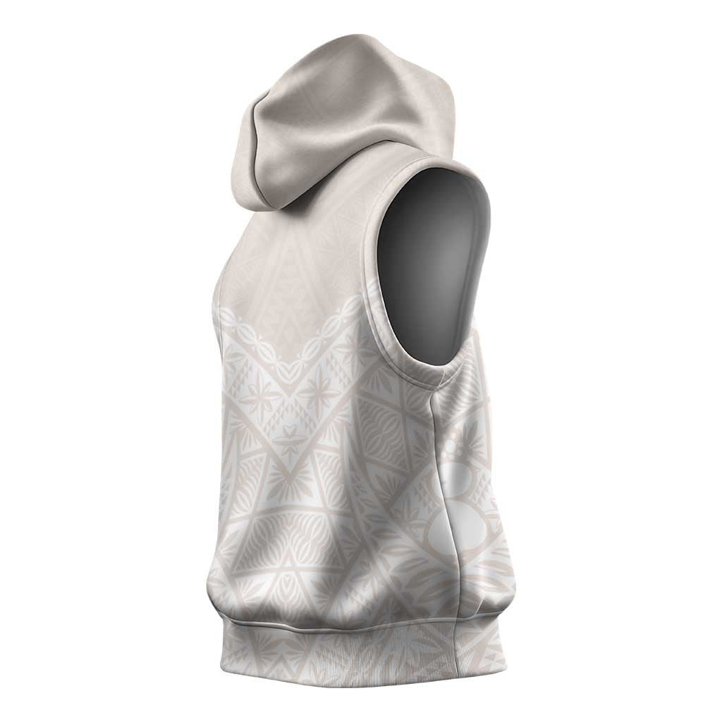 Lotu Tamaiti Tongan Polynesian Art Pattern Sleeveless Hoodie Traditional Tribal Motifs LT9 - Polynesian Pride