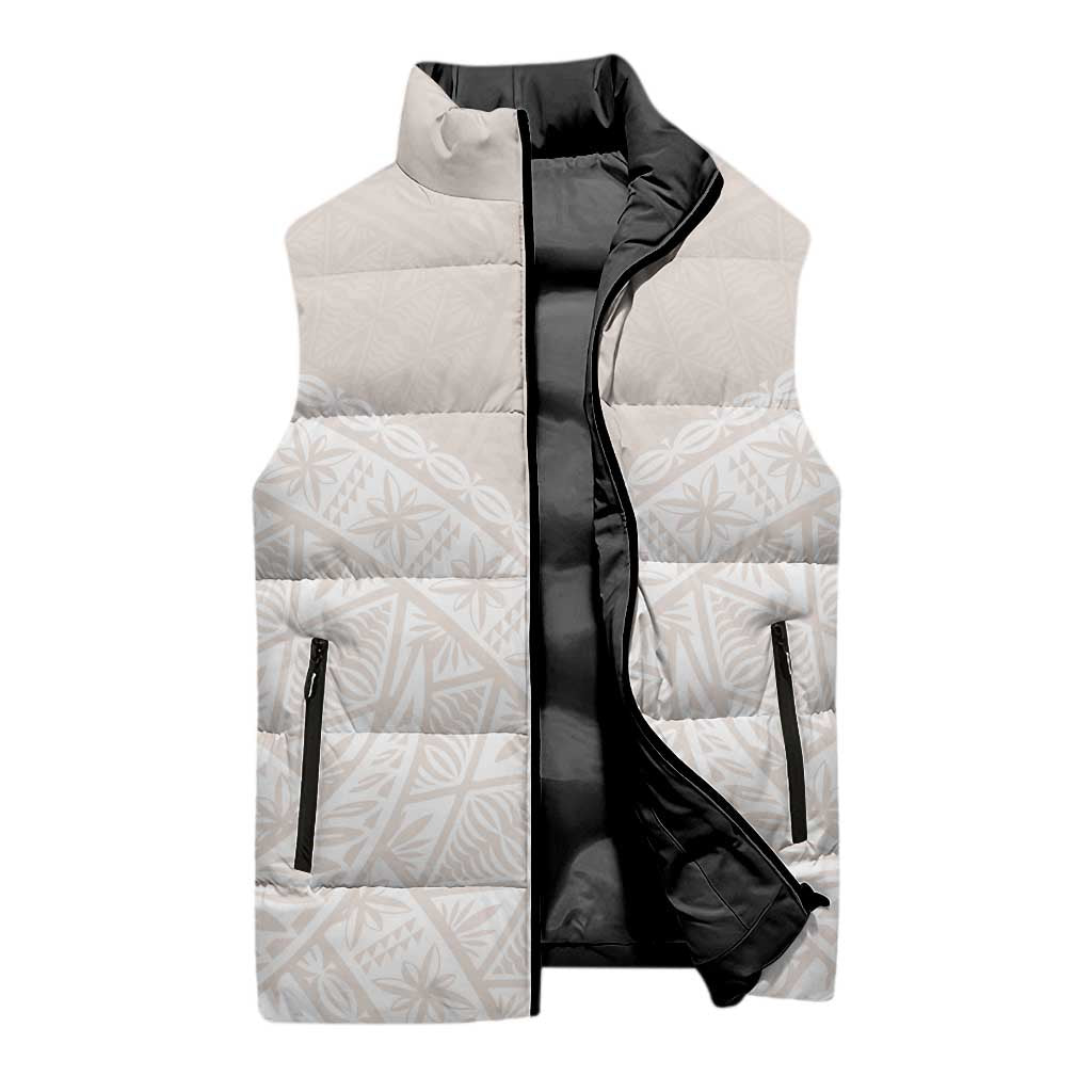 Lotu Tamaiti Tongan Polynesian Art Pattern Sleeveless Puffer Jacket Traditional Tribal Motifs - Polynesian Pride