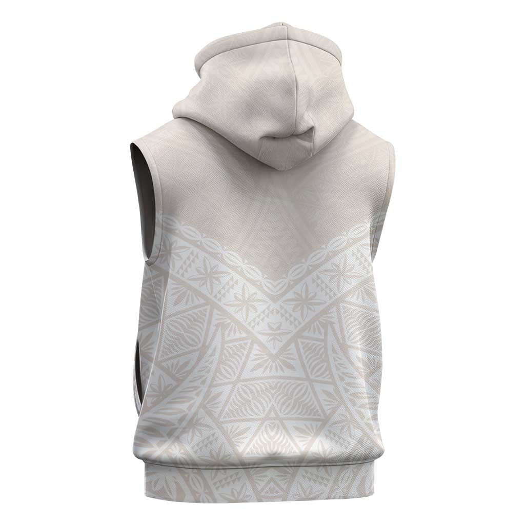 Lotu Tamaiti Tongan Polynesian Art Pattern Sleeveless Zip Hoodie Traditional Tribal Motifs LT9 - Polynesian Pride