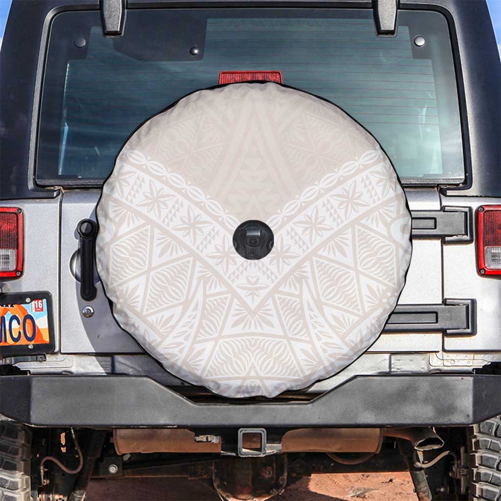 Lotu Tamaiti Tongan Polynesian Art Pattern Spare Tire Cover Traditional Tribal Motifs LT9 White - Polynesian Pride