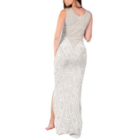Lotu Tamaiti Tongan Polynesian Art Pattern Tank Maxi Dress Traditional Tribal Motifs LT9 - Polynesian Pride