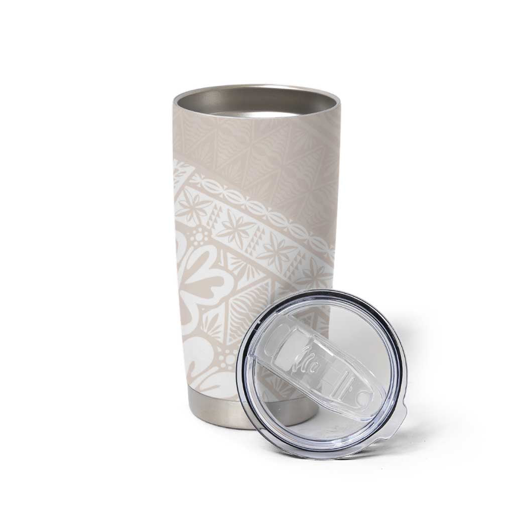 Lotu Tamaiti Tongan Polynesian Art Pattern Tumbler Cup Traditional Tribal Motifs LT9 - Polynesian Pride