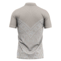 Lotu Tamaiti Tongan Polynesian Art Pattern Zipper Polo Shirt Traditional Tribal Motifs LT9 - Polynesian Pride