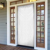 Lotu Tamaiti White Tongan Ngatu Door Cover Polynesian Tribal Fonulei Pattern LT9 - Polynesian Pride
