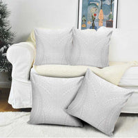 Lotu Tamaiti White Tongan Ngatu Pillow Cover Polynesian Tribal Fonulei Pattern - Polynesian Pride