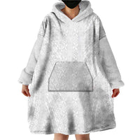 Lotu Tamaiti White Tongan Ngatu Wearable Blanket Hoodie Polynesian Tribal Fonulei Pattern LT9 - Polynesian Pride