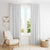 Lotu Tamaiti White Tongan Ngatu Window Curtain Polynesian Tribal Fonulei Pattern - Polynesian Pride