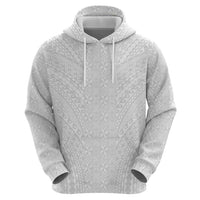 Lotu Tamaiti White Tongan Ngatu Zip Hoodie Polynesian Tribal Fonulei Pattern LT9 - Polynesian Pride