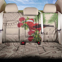 Christmas Hawaii with I'iwi Bird Back Car Seat Cover Aloha Mele Kalikimaka - Beige Art LT9 One Size Beige - Polynesian Pride