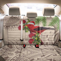 Christmas Hawaii with I'iwi Bird Back Car Seat Cover Aloha Mele Kalikimaka - Beige Art LT9 - Polynesian Pride