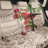 Christmas Hawaii with I'iwi Bird Back Car Seat Cover Aloha Mele Kalikimaka - Beige Art LT9 - Polynesian Pride