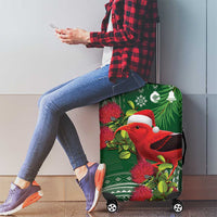 Christmas Hawaii with I'iwi Bird Luggage Cover Aloha Mele Kalikimaka - Green Art LT9 - Polynesian Pride