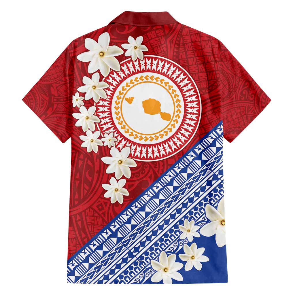 French Polynesia Family Matching Long Sleeve Bodycon Dress and Hawaiian Shirt Tahitian Tiare Flowers Tribal LT9 - Polynesian Pride